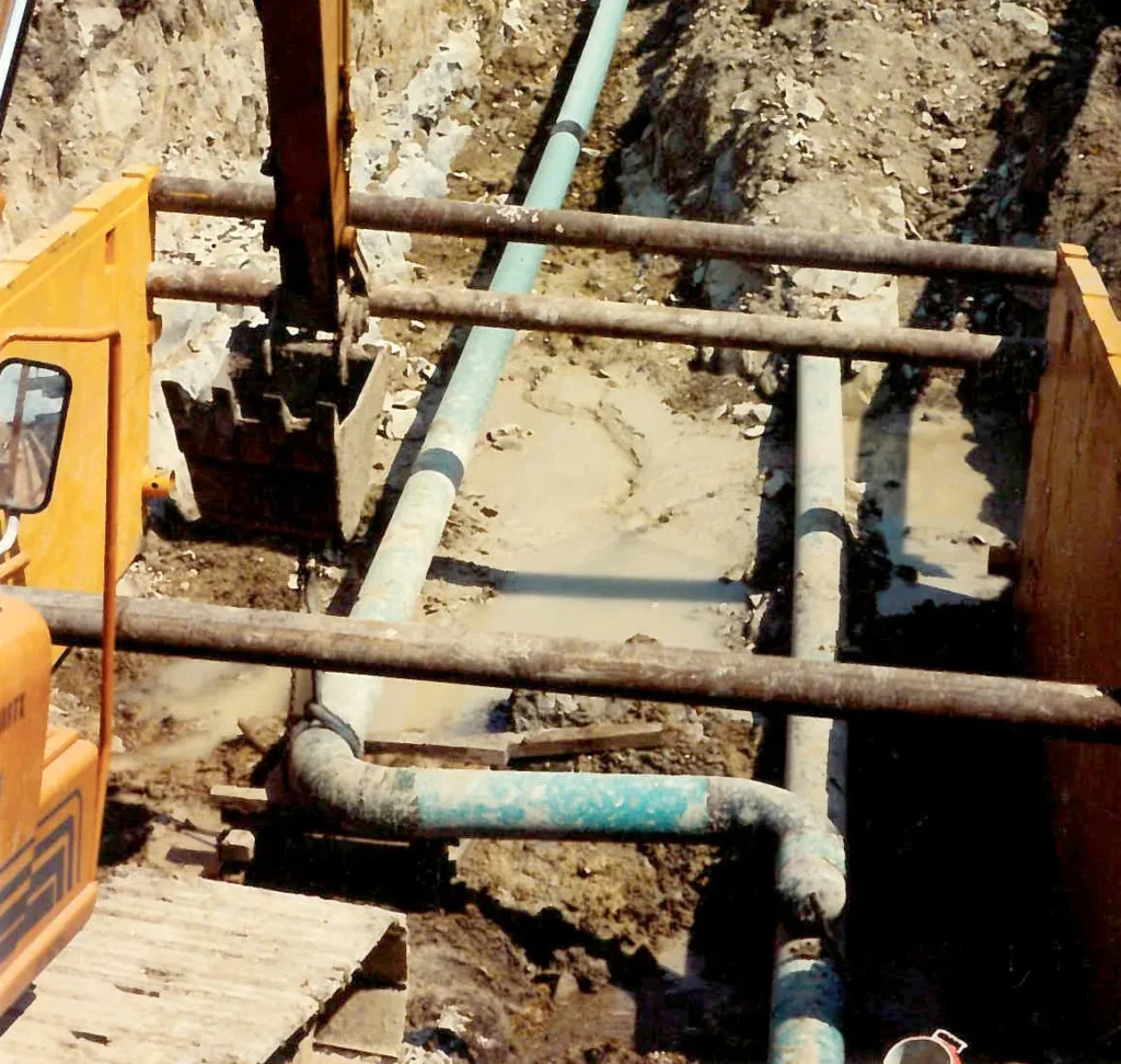 1990s pipes in the ground
